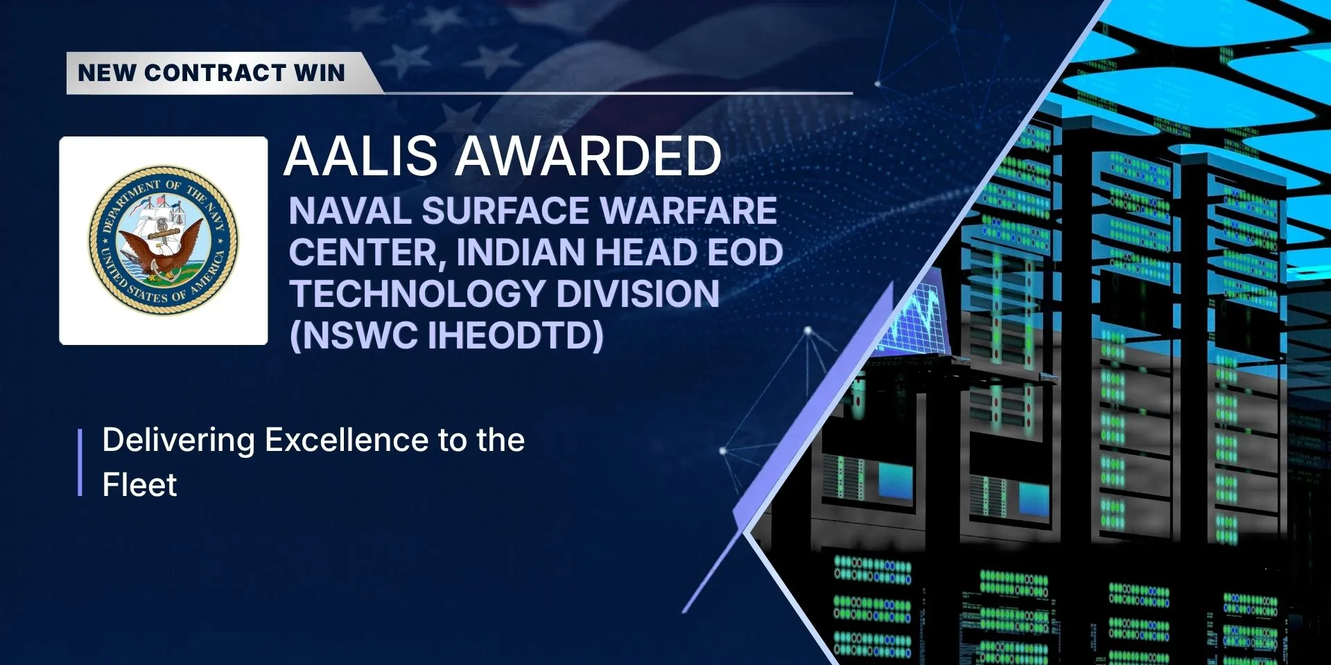 Aalis awarded the NSWC Indian Head EOD Technology Division contract