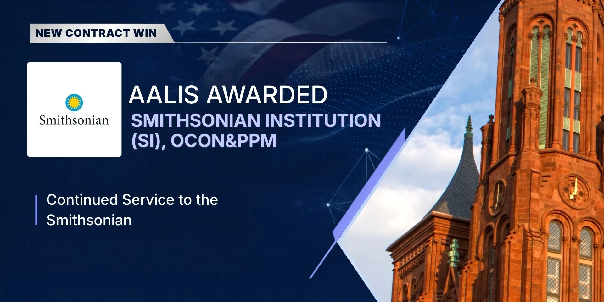 Aalis awarded additional Smithsonian Institution contract